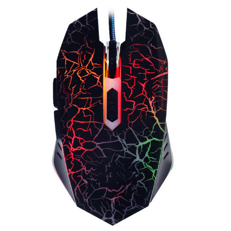 RGB Wired Gaming Keyboard & Mouse – Tricolor Luminous Gaming Set for PC & Notebook