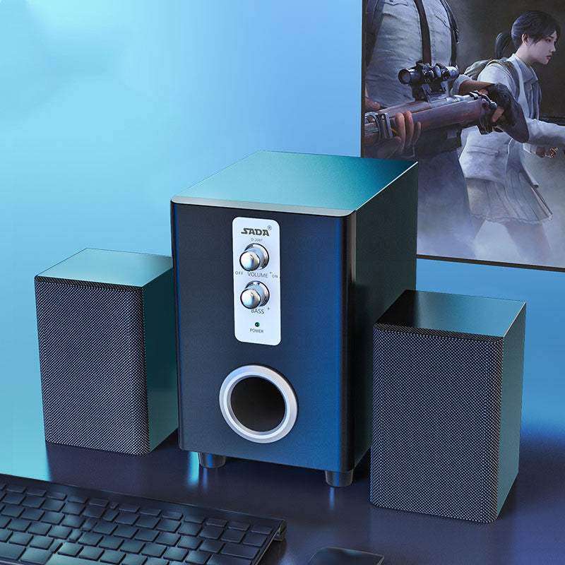 3-in-1 Stereo Computer Speakers –  HD Audio Speakers with 3.5mm Connection
