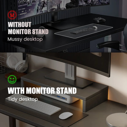 RGB LED L-Shaped Gaming Desk – Corner Computer Workstation with Storage Shelves for Ultimate Gaming Setup