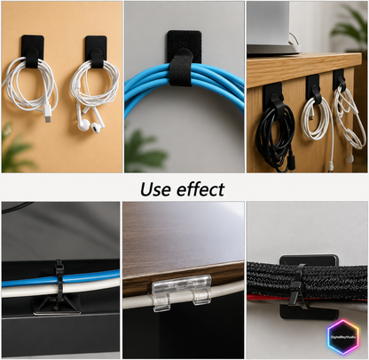 Cable Master 173 piece All-in-One Cable Organizer Kit for Clean Setup