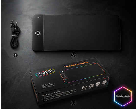 GlowCharge Led Gaming Mouse Pad