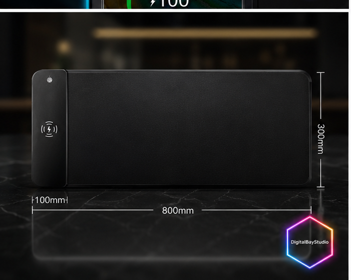 GlowCharge Led Gaming Mouse Pad