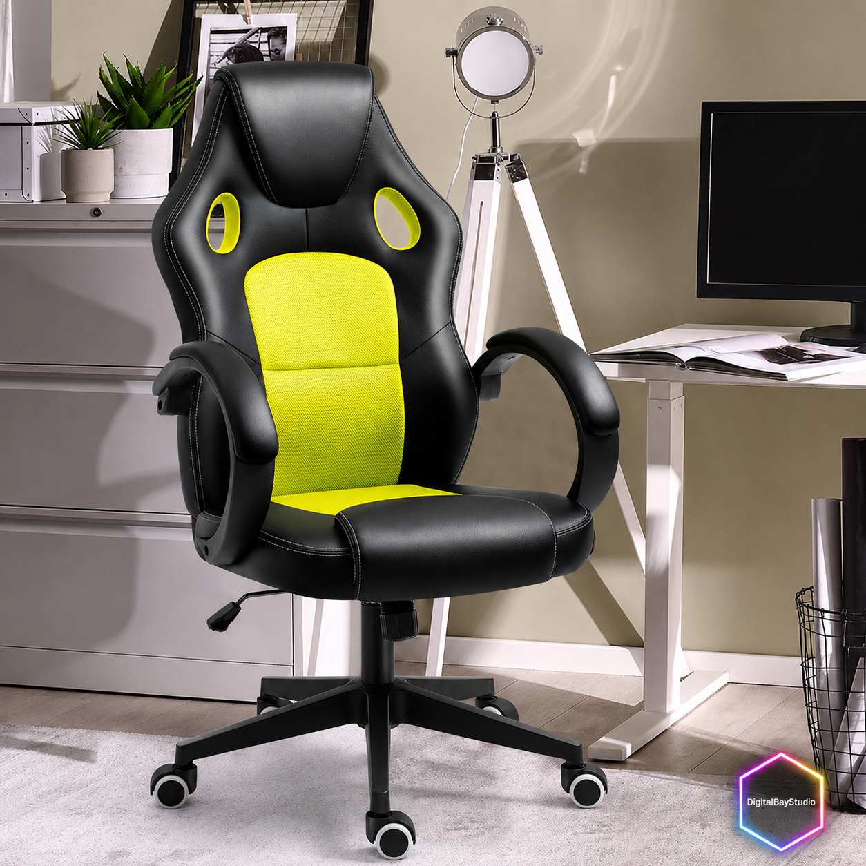 ComfortPro Swivel Gaming Chair – Ergonomic Lift Office Chair for Gaming & Productivity