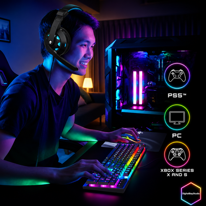 RGB Gaming Starter Pack – 4-Piece Keyboard, Mouse, Headset & Mouse Pad Combo