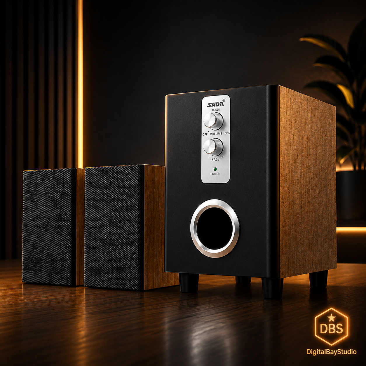 3-in-1 Stereo Computer Speakers –  HD Audio Speakers with 3.5mm Connection
