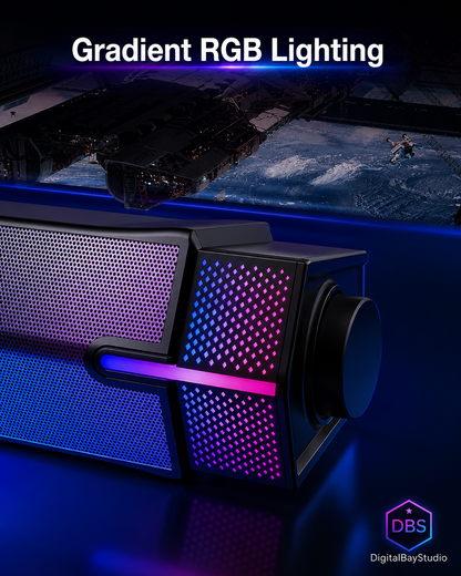 Stereo Bluetooth Computer Speakers – M20 USB Wired Speakers for PC, Laptop & Monitor