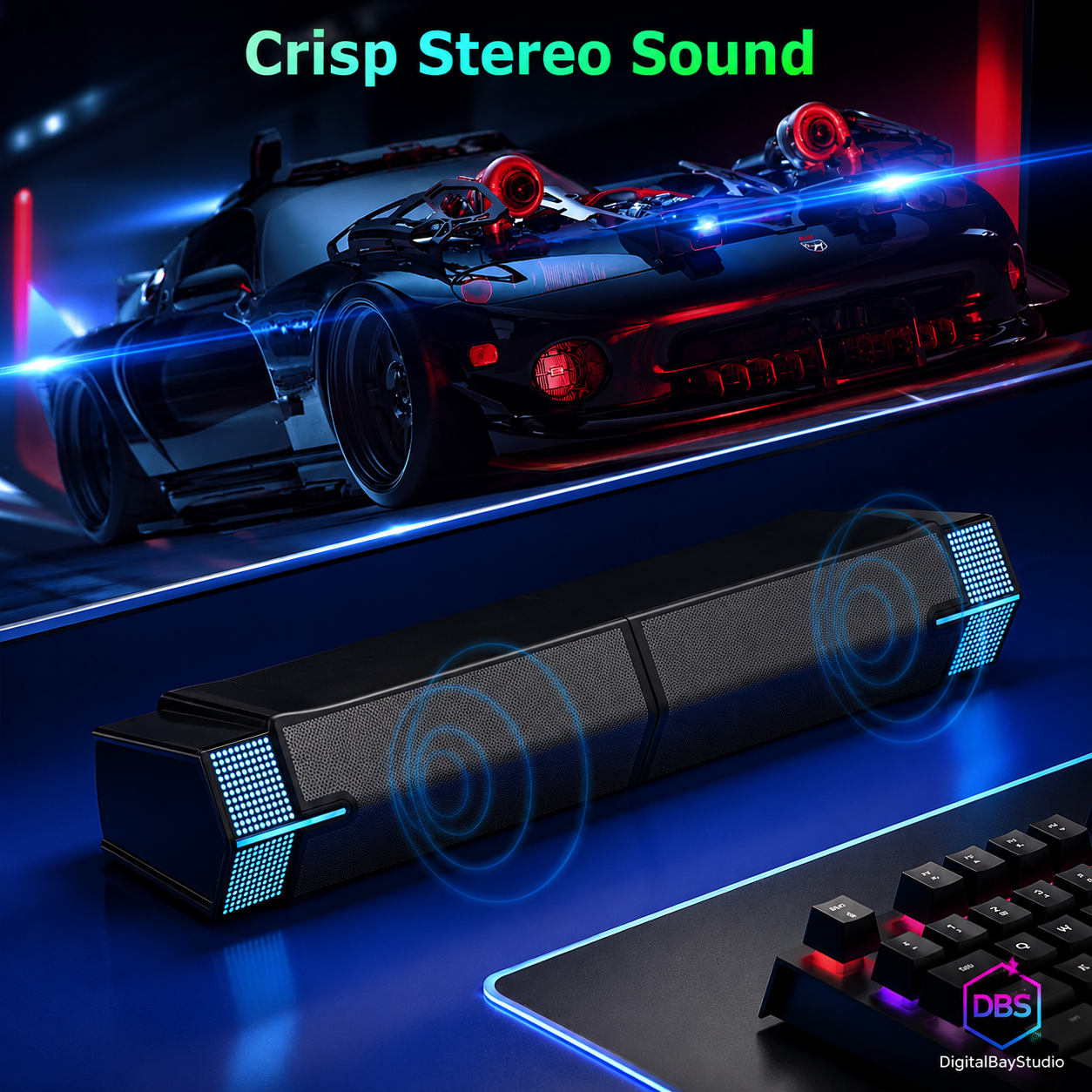 Stereo Bluetooth Computer Speakers – M20 USB Wired Speakers for PC, Laptop & Monitor