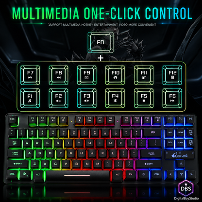 RGB Backlit Mechanical Gaming Keyboard – High-Performance Keyboard for Laptop & PC