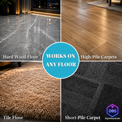 Tempered Glass Office Chair Mat – 36” x 46” Heavy Duty Floor Protector for Carpet & Hardwood