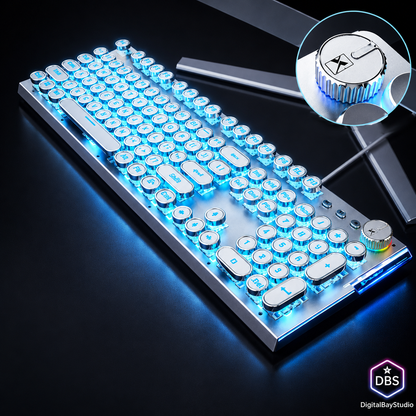104-Key RGB Mechanical Gaming Keyboard – Anti-Ghosting LED Backlit Performance