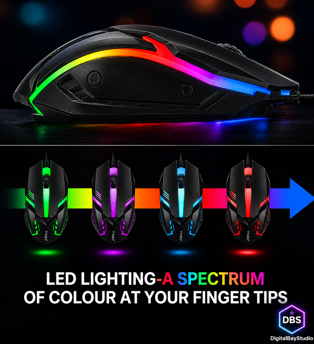 4-in-1 RGB Gaming Bundle – Mechanical Keyboard, Mouse, Headset & Mouse Pad Set