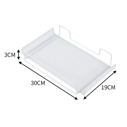Under Desk Cable Management Tray | No-Drill Steel Wire Organizer