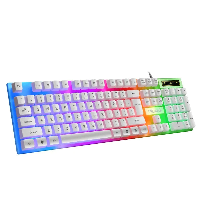 Waterproof LED Gaming Keyboard – RGB Backlit Wired Keyboard for Work & Play