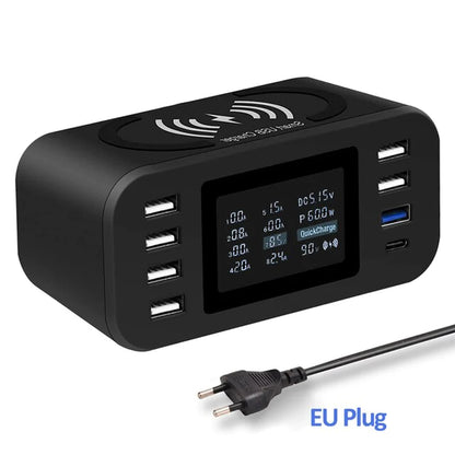 60W Multi-Port Quick Charge 3.0 Charging Station – Fast USB Charger for Phones, Tablets & Smart Devices