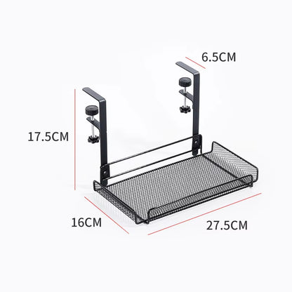Under Desk Cable Management Tray | No-Drill Steel Wire Organizer